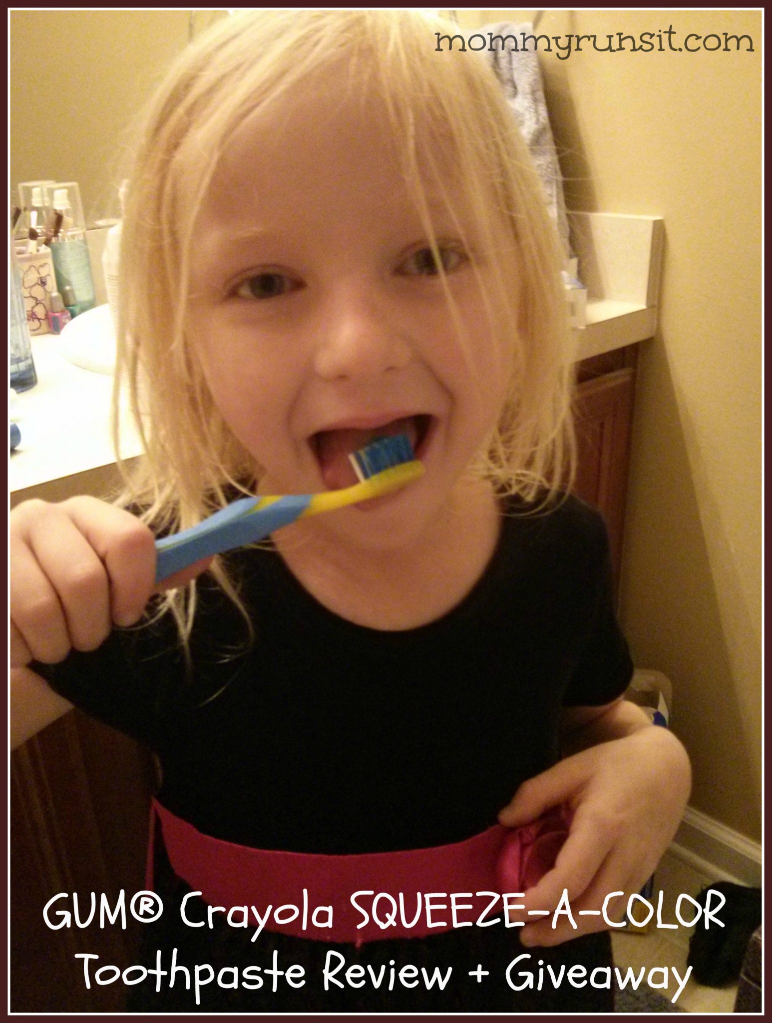 GUM Crayola SQUEEZE-A-COLOR Toothpaste | Mommy Runs It