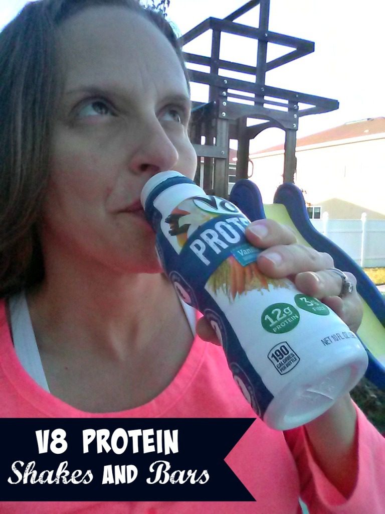 Protein On-The-Go - Campbell's New V8 Protein Shakes and Bars | Mommy Runs It