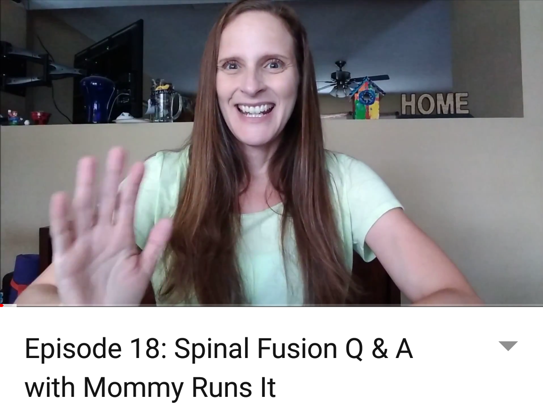 New Vlog Post: Spinal Fusion Q + A | Follow https://www.youtube.com/user/mommyrunsit