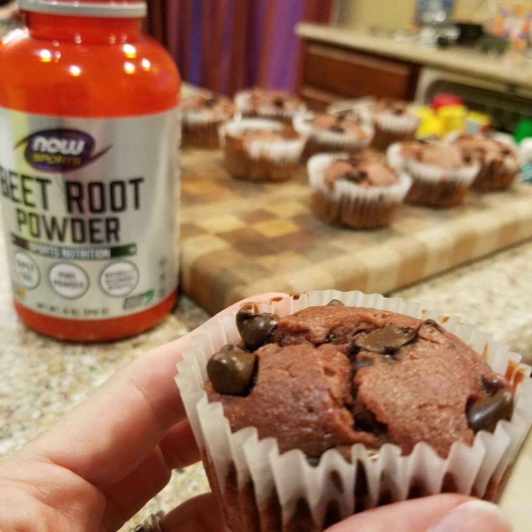 Chocolate Muffins with Beet Root Powder | Mommy Runs It [#ad]